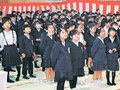 １５０年の伝統守ります　富山市桜谷小で式典、校歌合唱や劇発表