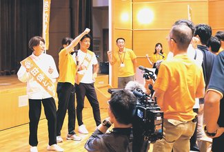 「今こそ日本取り戻そう」　参政・田保氏、富山市で総決起集会