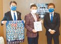 ２１日のホーム開幕戦ＰＲ　カターレ社長ら富山市役所訪問