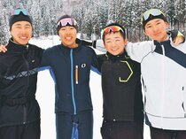 南砺平「全国」想定し滑走　県高校スキー・距離リレー