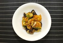 カボチャとナスのおかか焼き