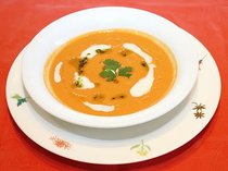 トマトと夏野菜の冷製スープ