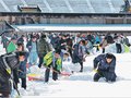 Ｊリーグ２６年シーズン移行、雪国のクラブ冬場奮闘　カターレサポーターら雪かき