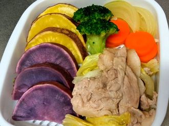 熱々🔥おうちゴハン…せいろ蒸しにおでんにもんじゃ