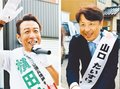 ２候補、住民に熱意アピール　県議補選高岡「最後のお願い」