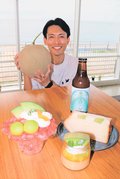 朝日町産メロンと絶景で人気　ヒスイテラスのカフェ、夏限定メニュー かき氷やプリン登場