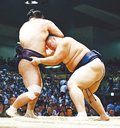 朝乃山９勝目　大相撲名古屋場所