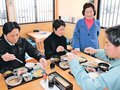 営業再開待ってた！　地震で休業の「女性部食堂」（射水）、地元客ら旬の味覚味わう