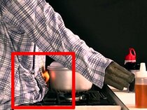 冬のガスこんろ事故を防げ　「着衣着火」「ペット」に注意