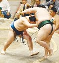 朝乃山が一気の押し　新入幕で敢闘賞