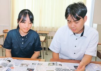 僕らがつなぐ－とやま戦後８０年＜３＞石動高新聞部<br />「部説」で平和訴え