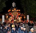 山車の行列華やぐ、秩父夜祭