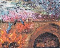 ＜爆撃の中心にいた僕らは　富山大空襲８０年＞３／真っ赤な空<br />夕焼けよりどぎつく　爆音 衝撃で意識失う