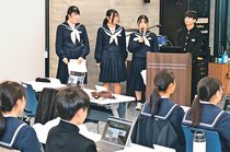 カンボジアで異文化体験　入善町派遣の中学生が報告会