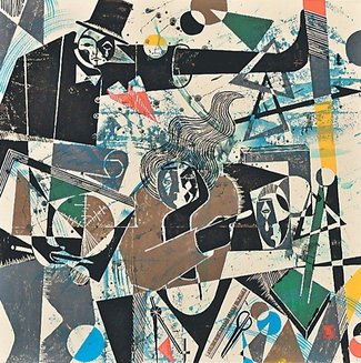 ＜美の深淵　日展富山展＞２<br />洋画「人生設計」／田中里奈（東京都知事賞、神奈川）