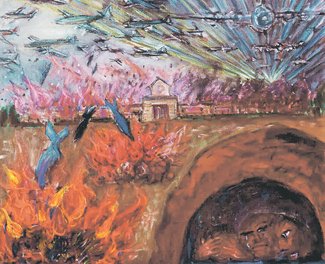 ＜爆撃の中心にいた僕らは　富山大空襲８０年＞３／真っ赤な空<br />夕焼けよりどぎつく　爆音 衝撃で意識失う