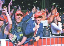 「偉大な米国」取り戻せ　トランプ氏支持者歓喜と熱狂