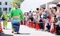 朝乃山、歓声受け国技館入り