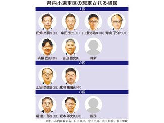 県内３選挙区、各党擁立加速　戦いの構図、次第に固まる