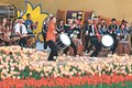 太鼓とチューリップ競演　砺波で競技会