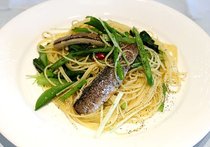 イワシと季節野菜のペペロンチーノ