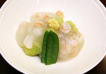 ナスエビそぼろあんかけ