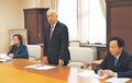 復旧にスピード感を　県議会立民、２５年度県予算で新田知事に要望