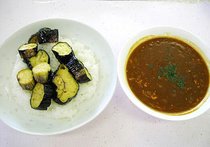 揚げナスの簡単カレー