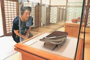 勝興寺に展示された林曉さんの作品