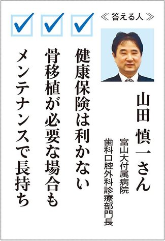 お医者さんに聞いてみよう（２５）<br />歯のインプラント どんなもの？