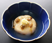 枝豆とウナギのレンコンまんじゅう