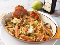 香箱ガニのパスタ。シロエビのピッツァ。イタリアン食べるなら、富山県射水市で！【１】