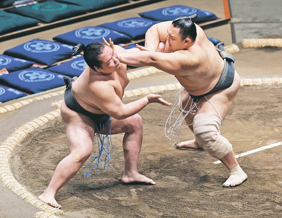 再十両「名古屋で決める」 朝乃山 膝負傷から1年、横綱大の里に