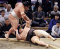 朝乃山、連勝止まる　大相撲九州場所９日目