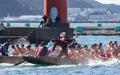 勇ましく「櫂伝馬競漕」