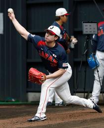 森下が鋭い打球を放つ