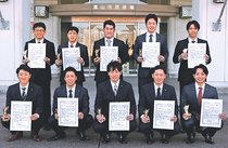 ベストナインら表彰　富山野球協会