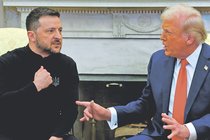 米国・ウクライナ首脳決裂　鉱物開発合意せず、和平巡り激しく口論