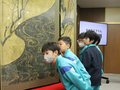 国宝の屏風に理解深める　高岡・戸出東部小で鑑賞会