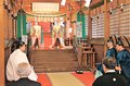 五穀豊穣願い舞う　雄山神社前立社壇（立山町）で春季例大祭