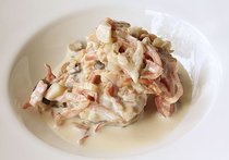 豚ひれ肉のきのこクリームソース