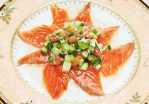 サーモンの夏野菜カルパッチョ