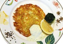 白身魚とジャガ芋のガレット