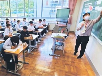 とやま給食たんけん（９）中学生が献立考案<br />成長期の栄養学ぶ