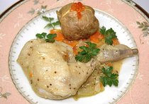 鶏肉のマスタードソース煮