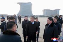 中国大使が北朝鮮観光施設を訪問