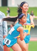 女子大沢野、３区で逆転　県中学駅伝