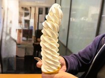 御車山会館で、10段ソフトクリーム🍦