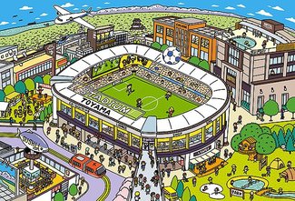 専用スタジアムは公設民営方式　県サッカー協会構想、３０年代前半の開業目指す