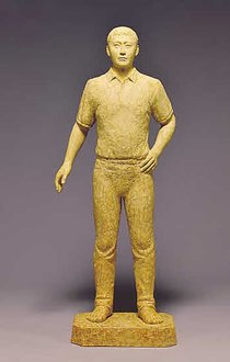 島田さん（南砺）都知事賞　第１１８回日展・彫刻部門